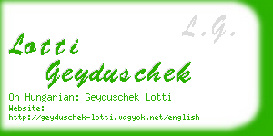 lotti geyduschek business card